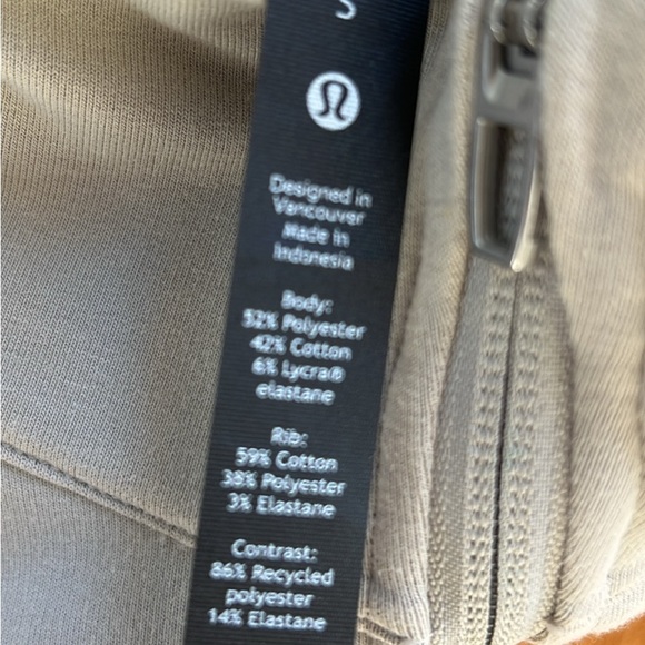 Lululemon Athletica Taupe Full-Zip Jacket - Picture 3 of 5